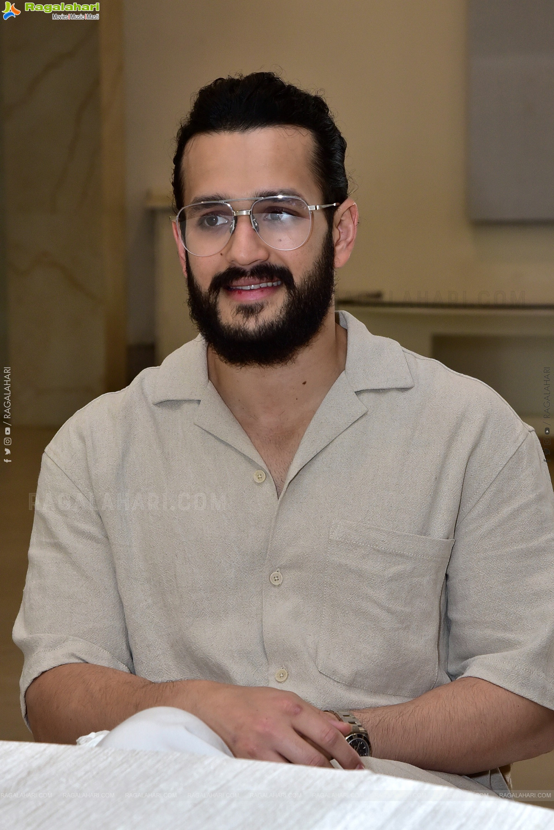 Akhil Stills at Agent Interview, HD Photo Gallery