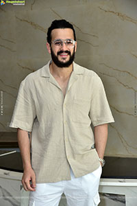 Akhil Stills at Agent Interview, HD Photo Gallery
