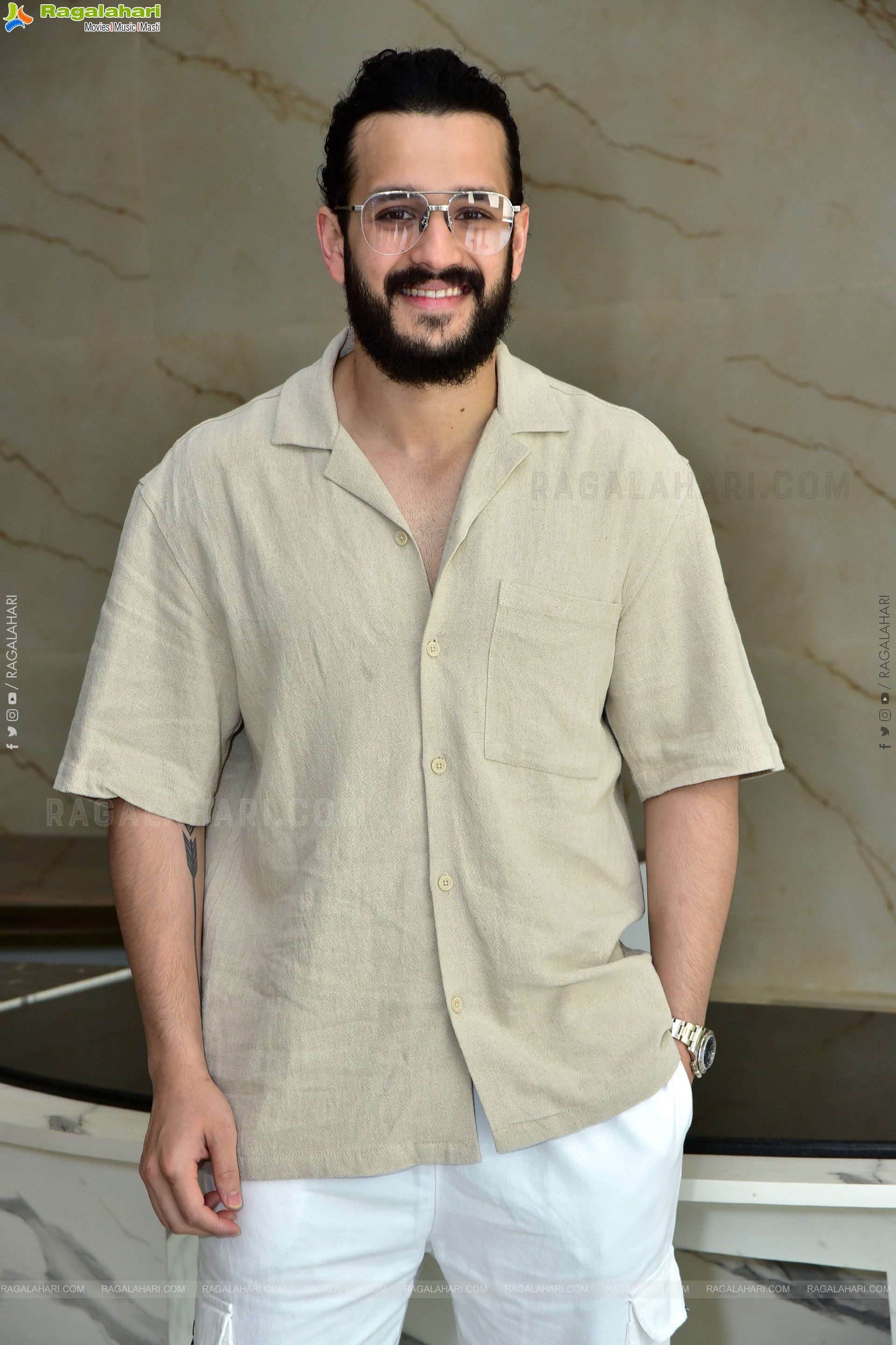 Akhil Stills at Agent Interview, HD Photo Gallery