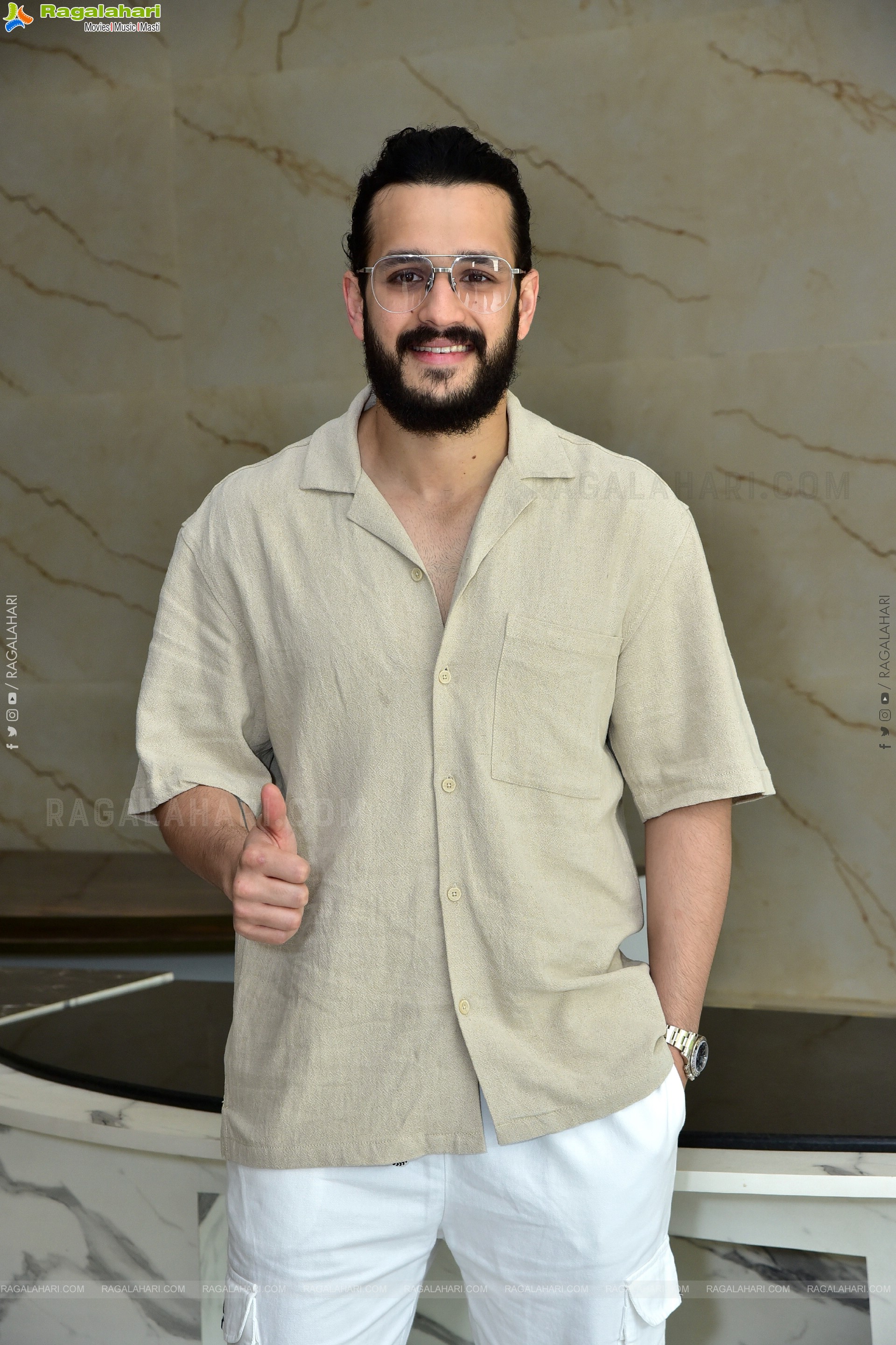 Akhil Stills at Agent Interview, HD Photo Gallery