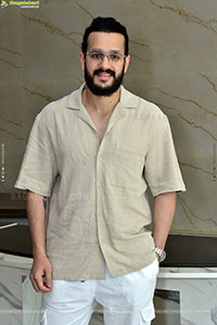 Akhil Stills at Agent Interview, HD Photo Gallery
