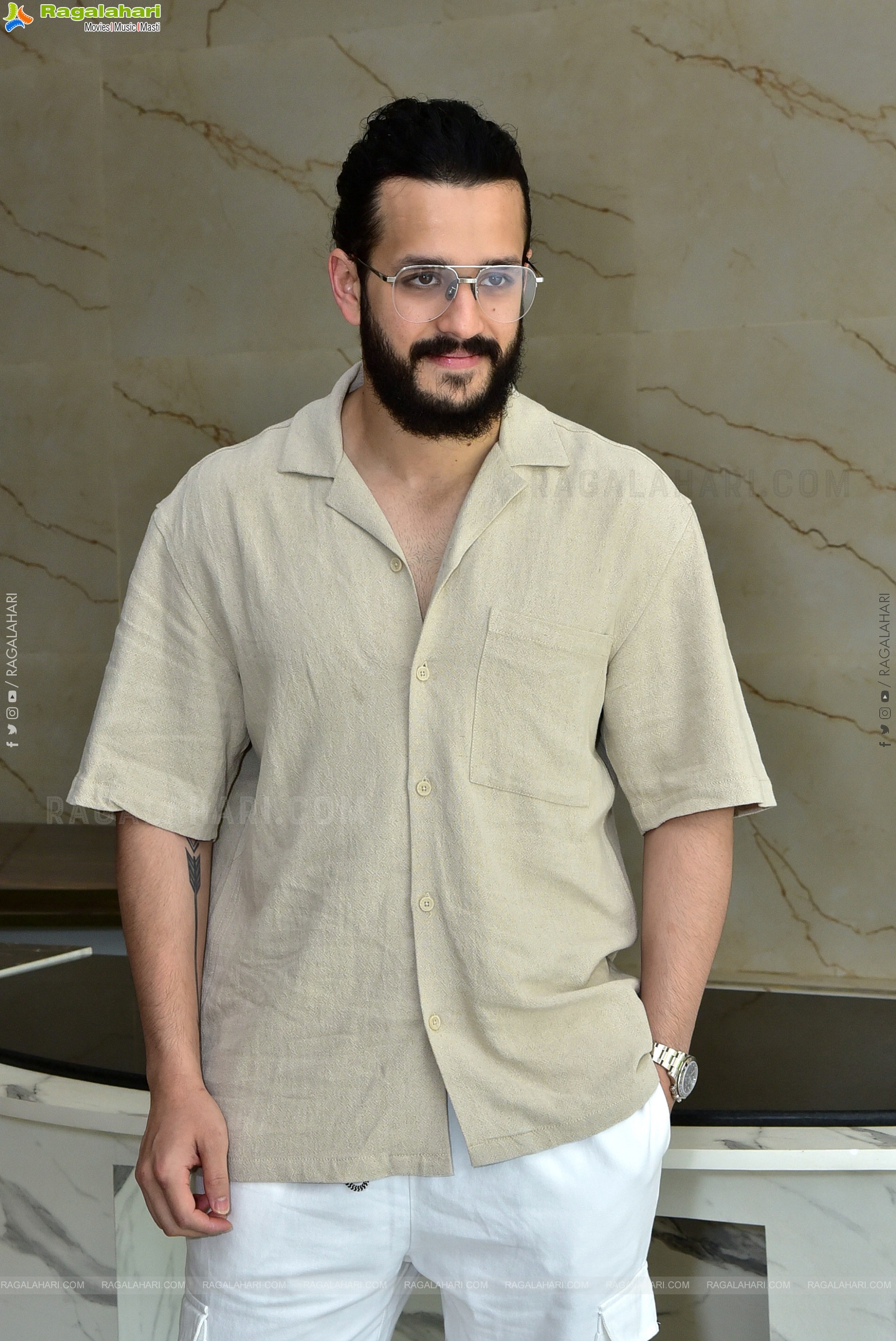 Akhil Stills at Agent Interview, HD Photo Gallery