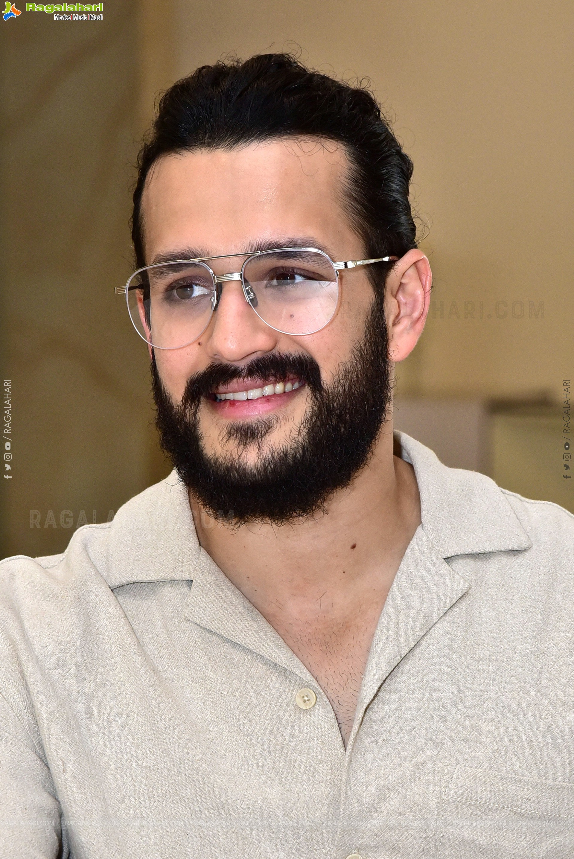 Akhil Stills at Agent Interview, HD Photo Gallery