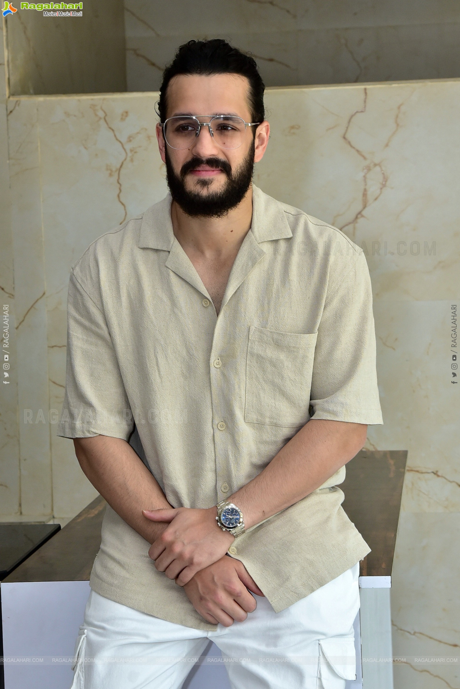 Akhil Stills at Agent Interview, HD Photo Gallery