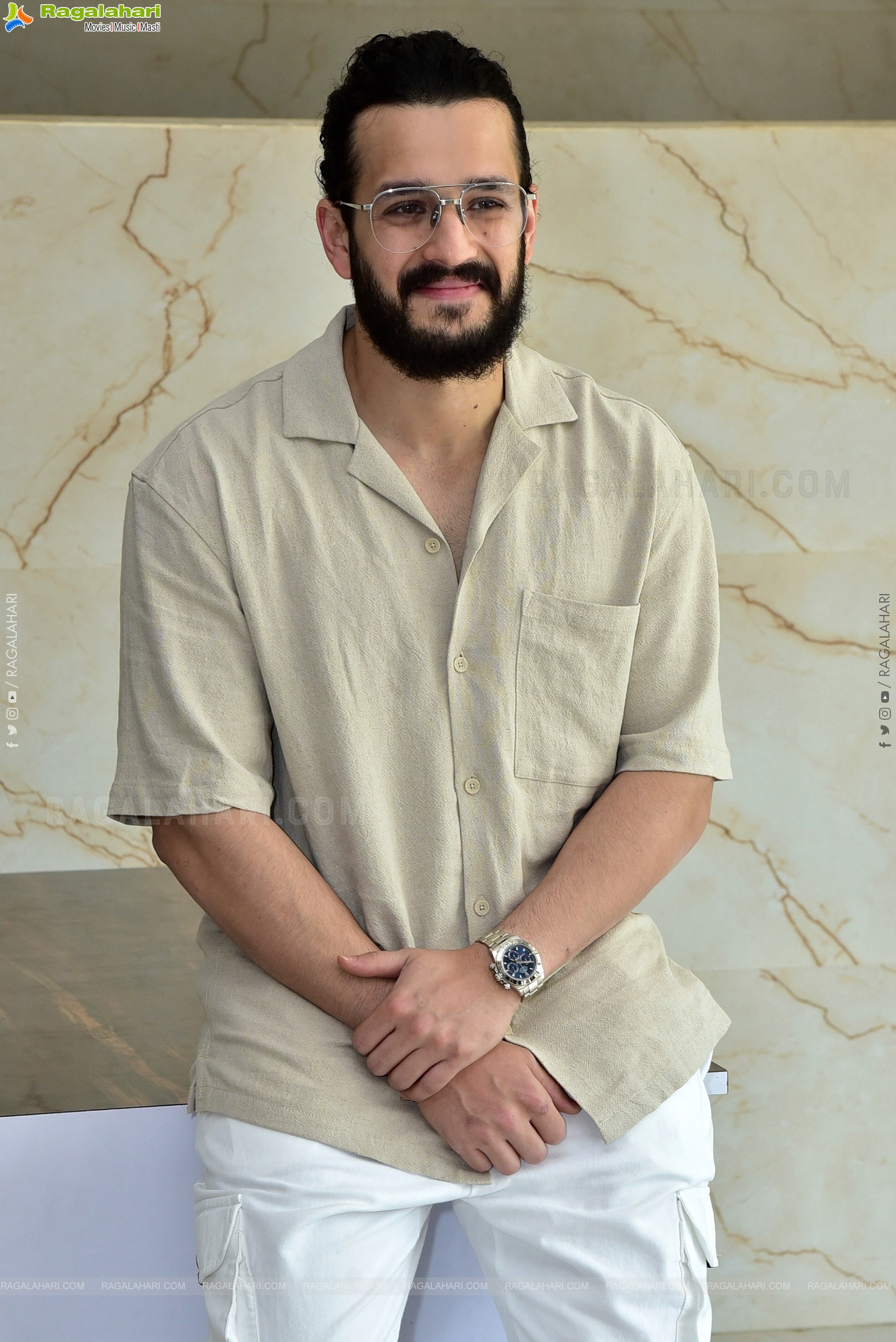 Akhil Stills at Agent Interview, HD Photo Gallery