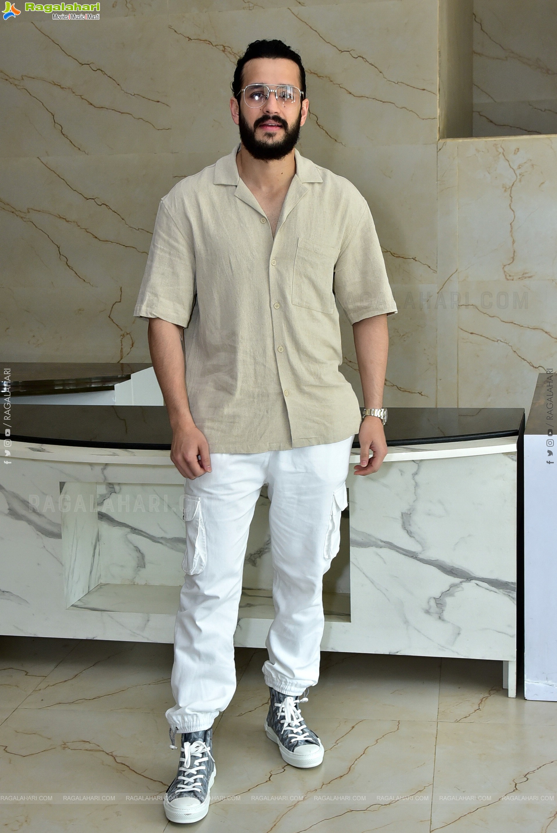 Akhil Stills at Agent Interview, HD Photo Gallery