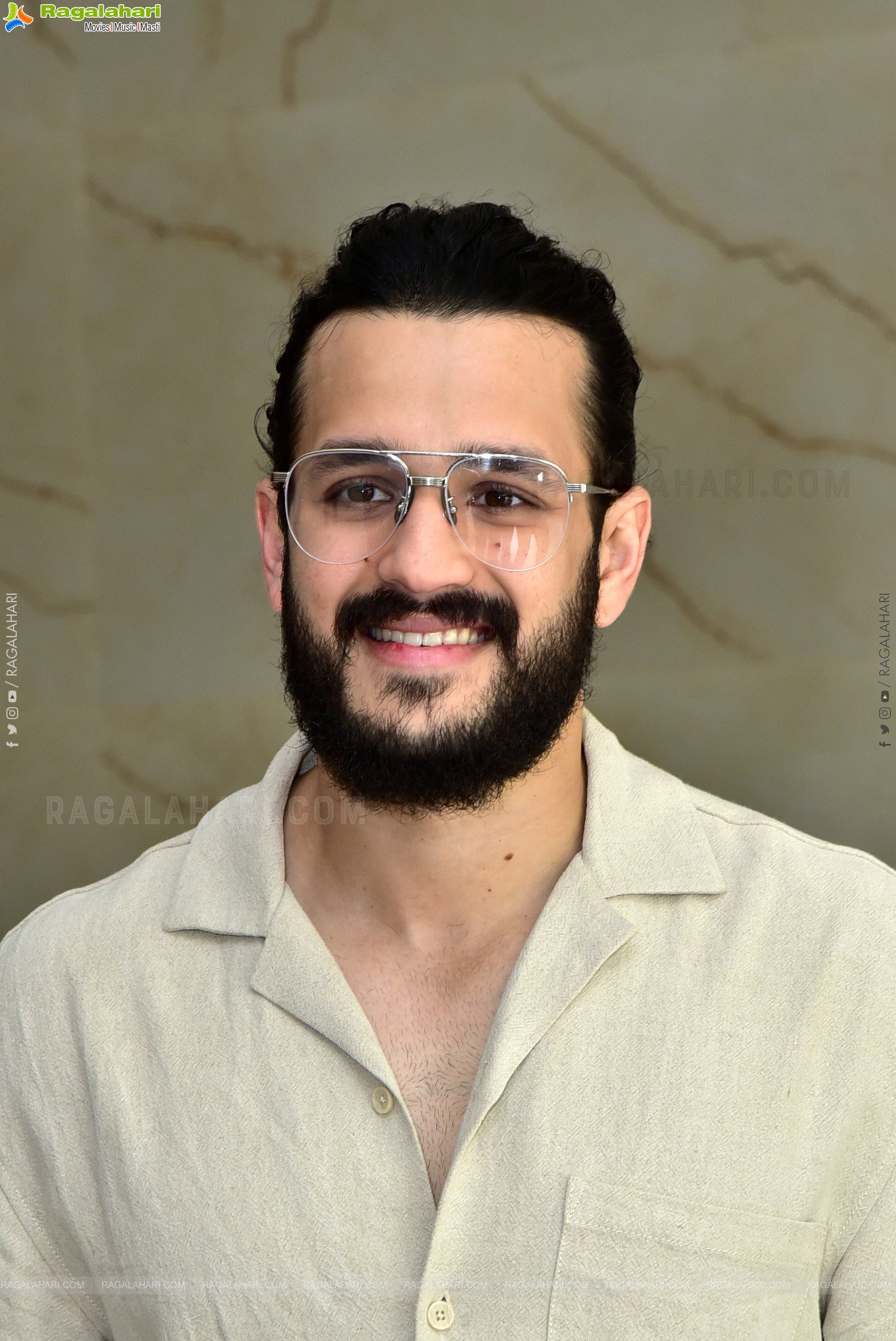 Akhil Stills at Agent Interview, HD Photo Gallery