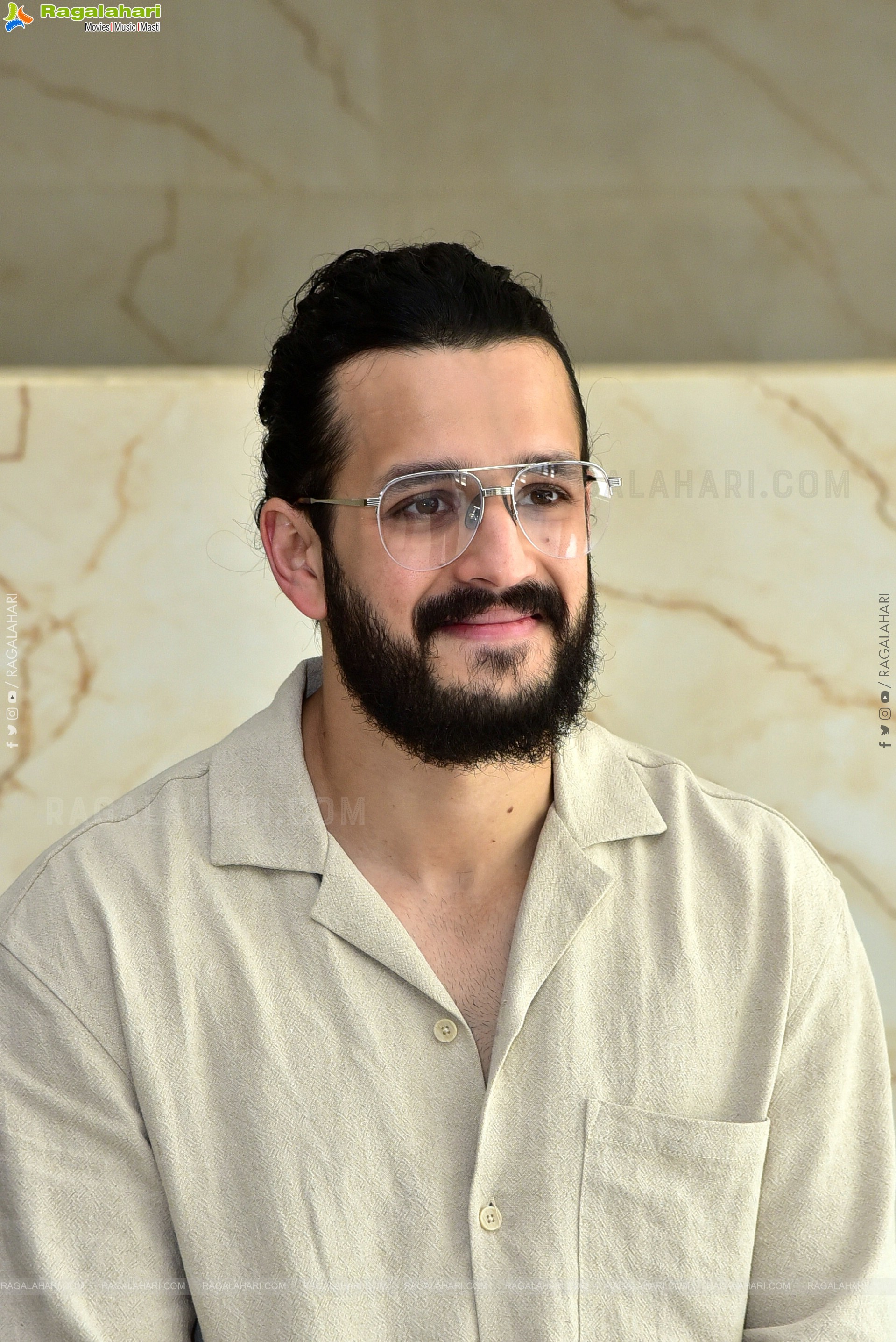 Akhil Stills at Agent Interview, HD Photo Gallery