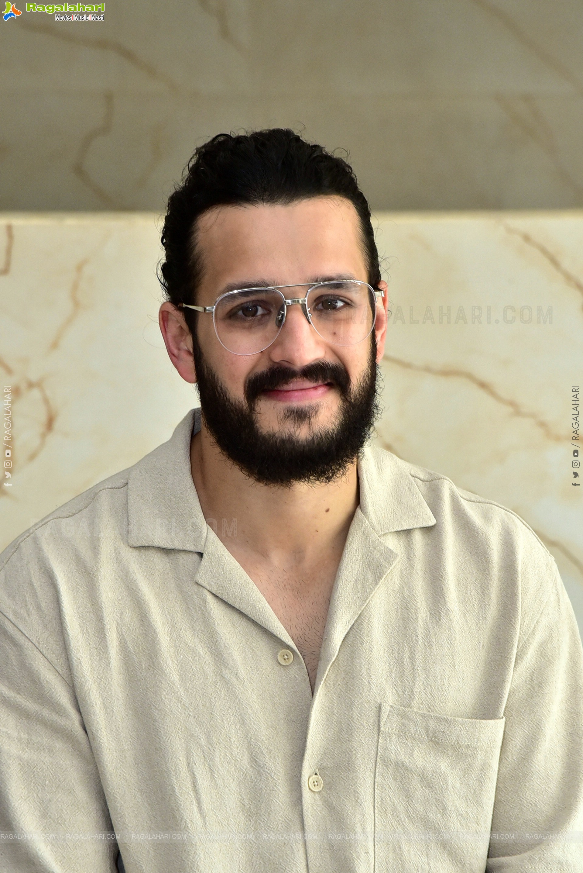 Akhil Stills at Agent Interview, HD Photo Gallery