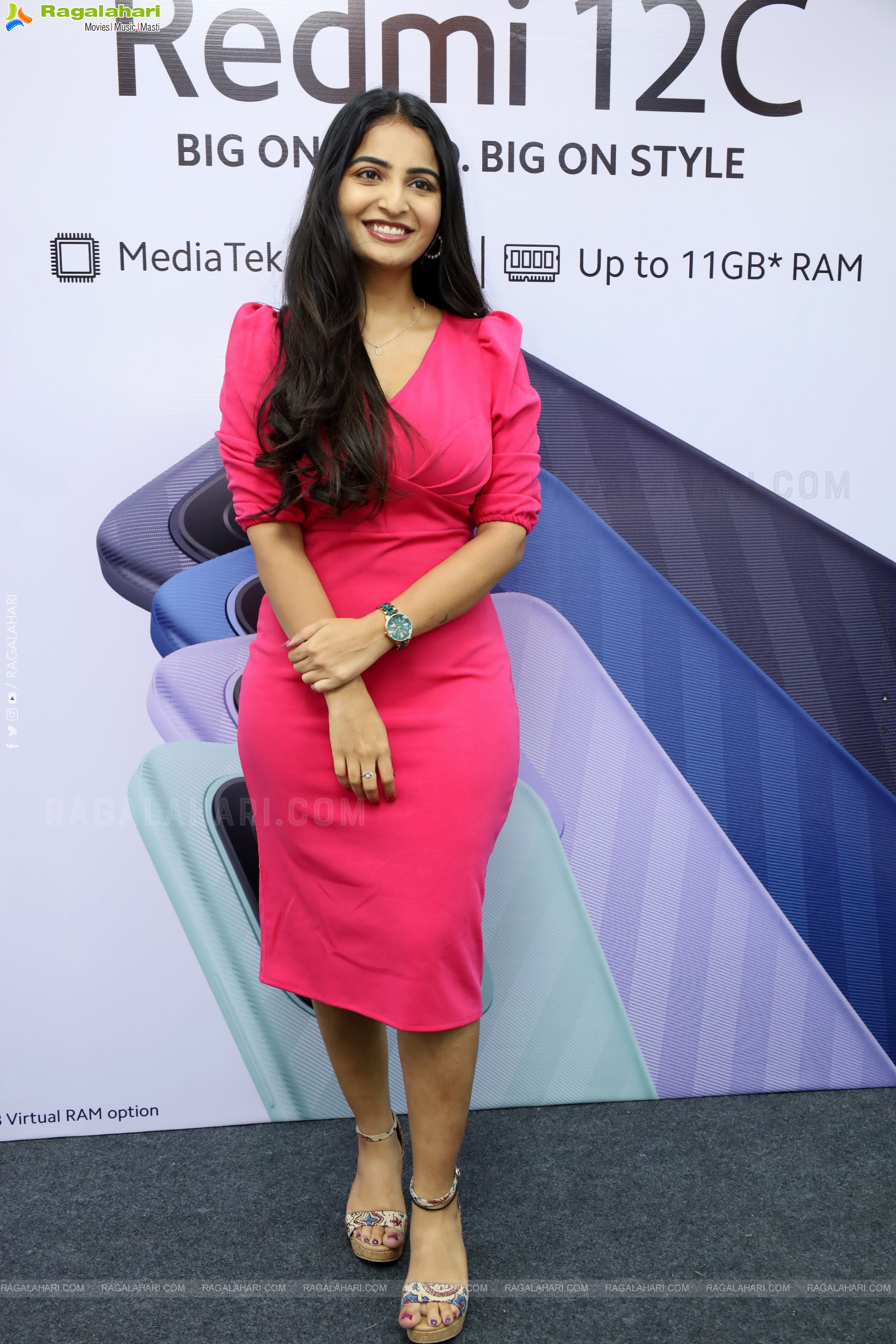 Ananya Nagalla at Redmi Mobile Launch, HD Gallery
