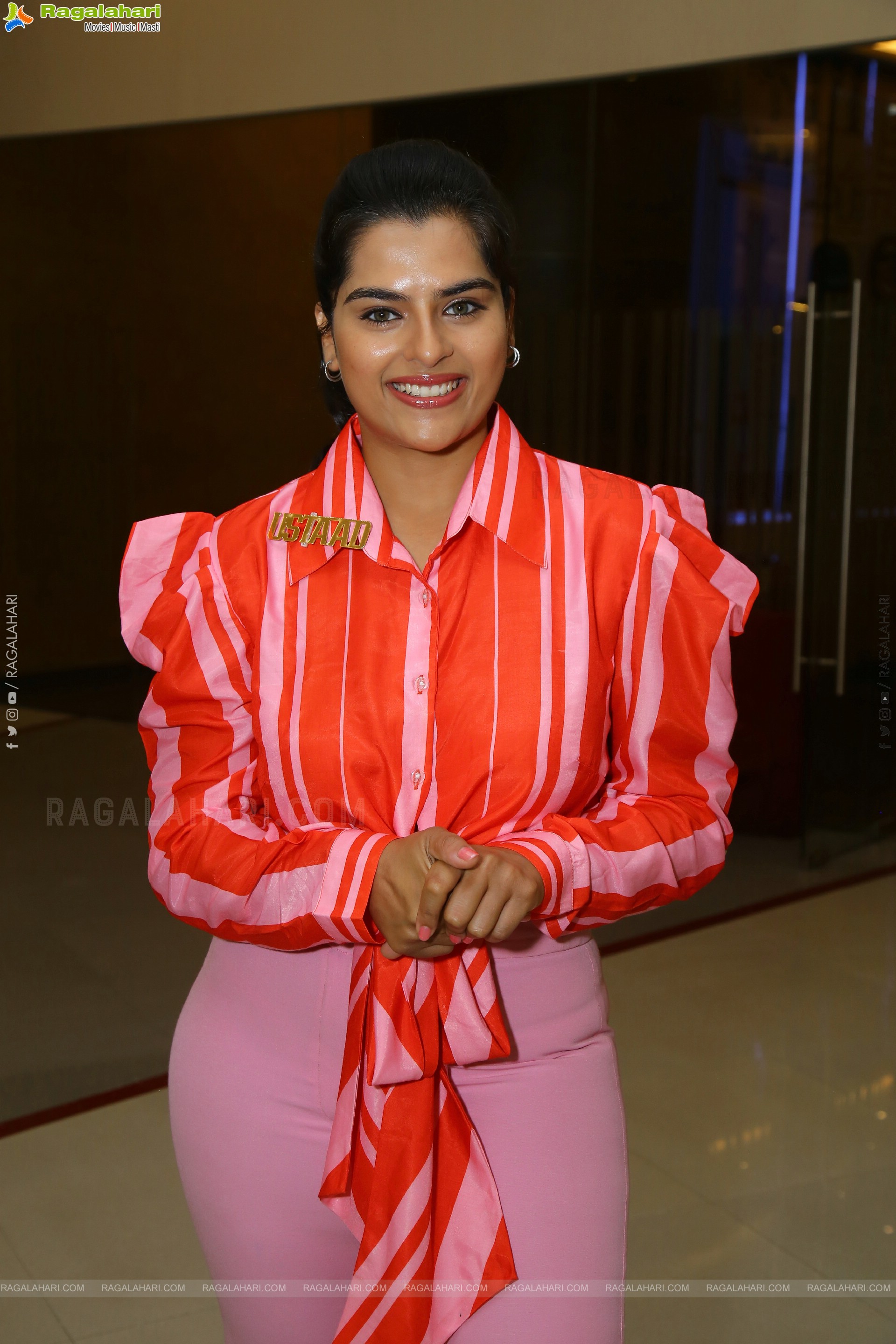 Kavya Kalyanram stills at Ustaad Teaser Launch, HD Gallery