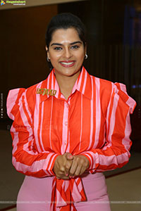 Kavya Kalyanram at Ustaad Teaser Launch