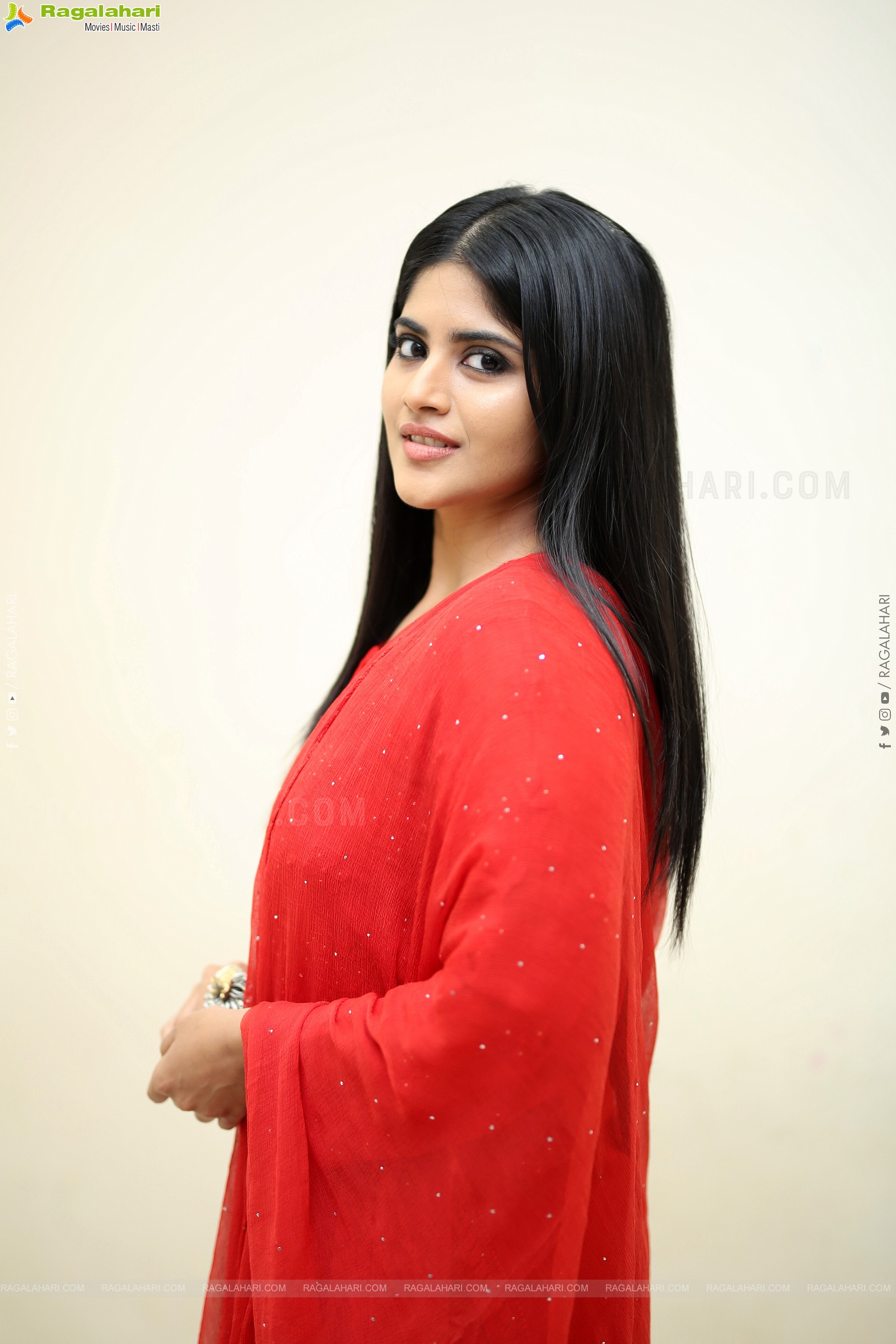 Megha Akash at Ravanasura Pre-Release Event, HD Gallery