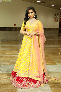 Mounika Stills in Yellow Dress, HD Gallery