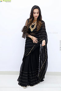 Nishat Shaik stills in Black Saree