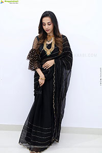 Nishat Shaik stills in Black Saree