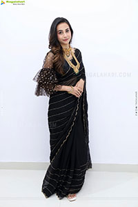 Nishat Shaik stills in Black Saree