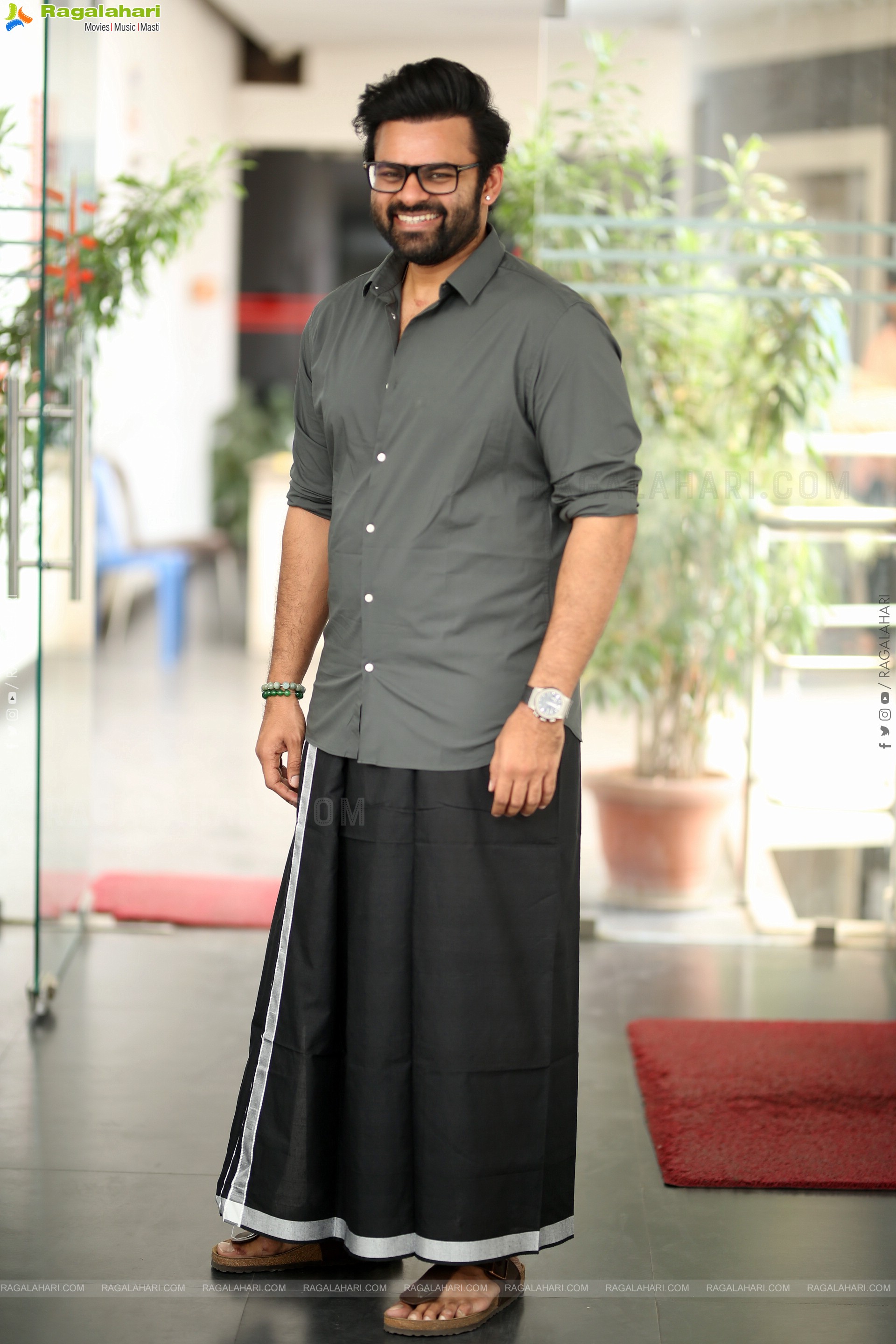 Sai Dharam Tej at Virupaksha Interview, HD Gallery