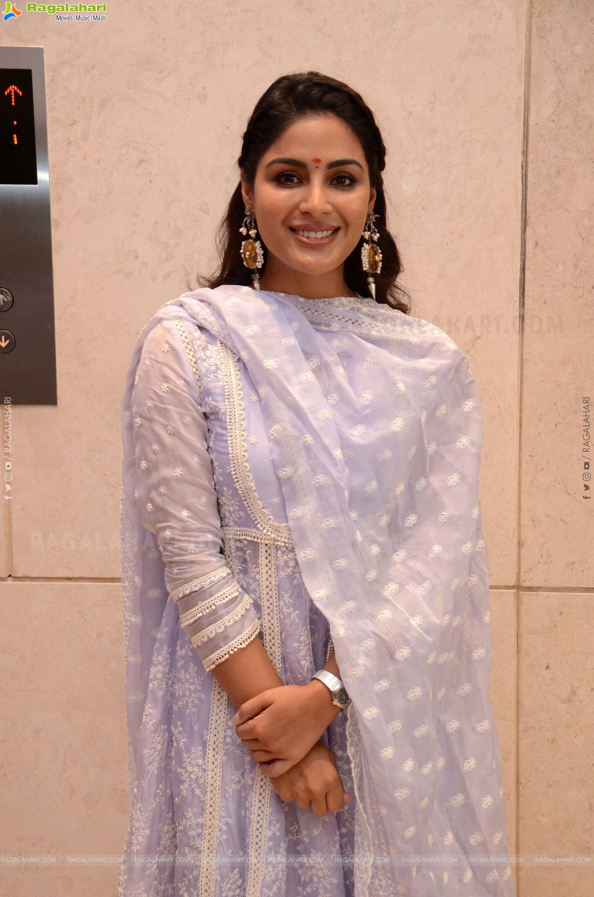 Samyuktha Menon at Virupaksha Success Meet, HD Gallery