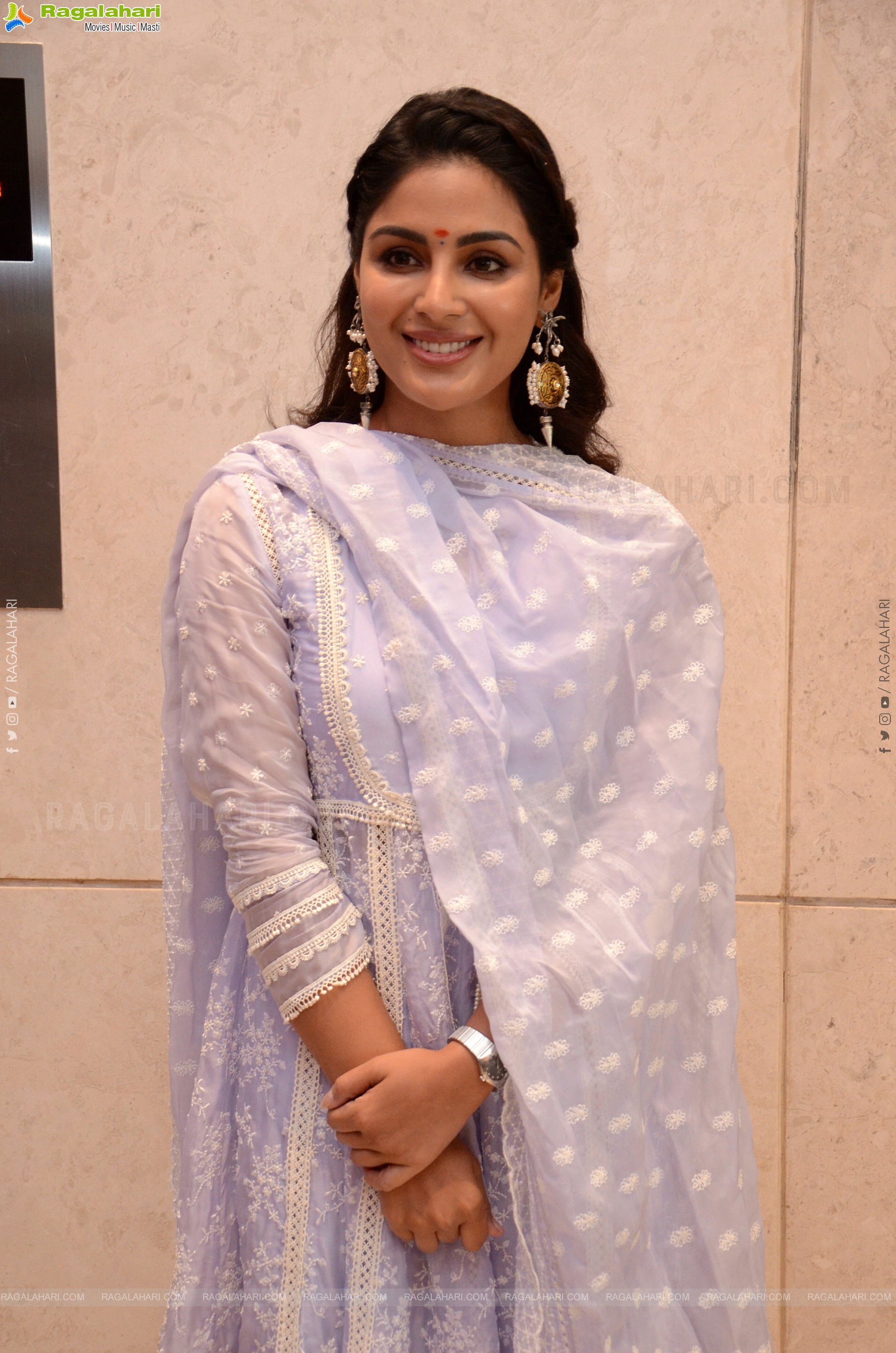 Samyuktha Menon at Virupaksha Success Meet, HD Gallery