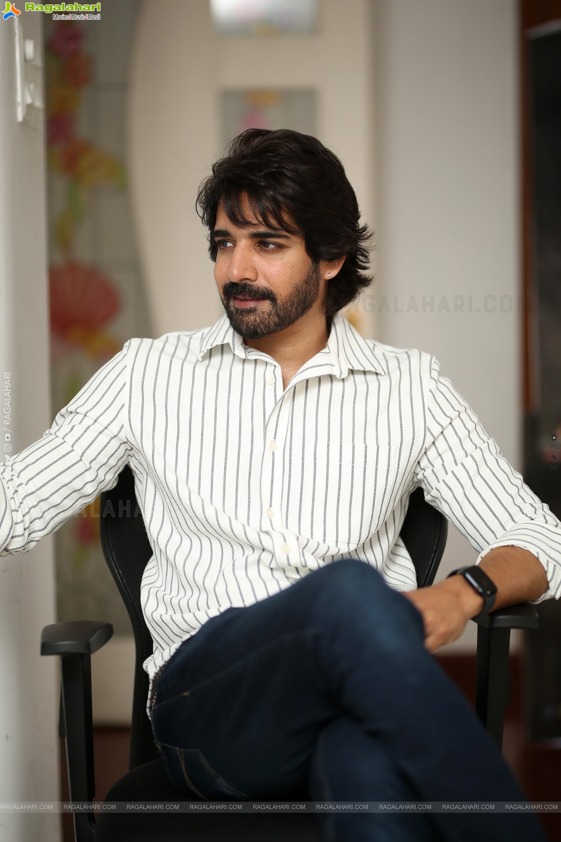 Sushanth at Ravanasura Interview,HD Gallery