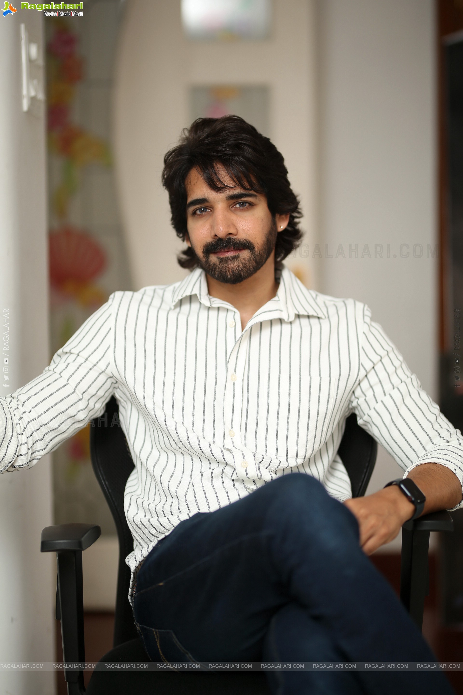 Sushanth at Ravanasura Interview,HD Gallery