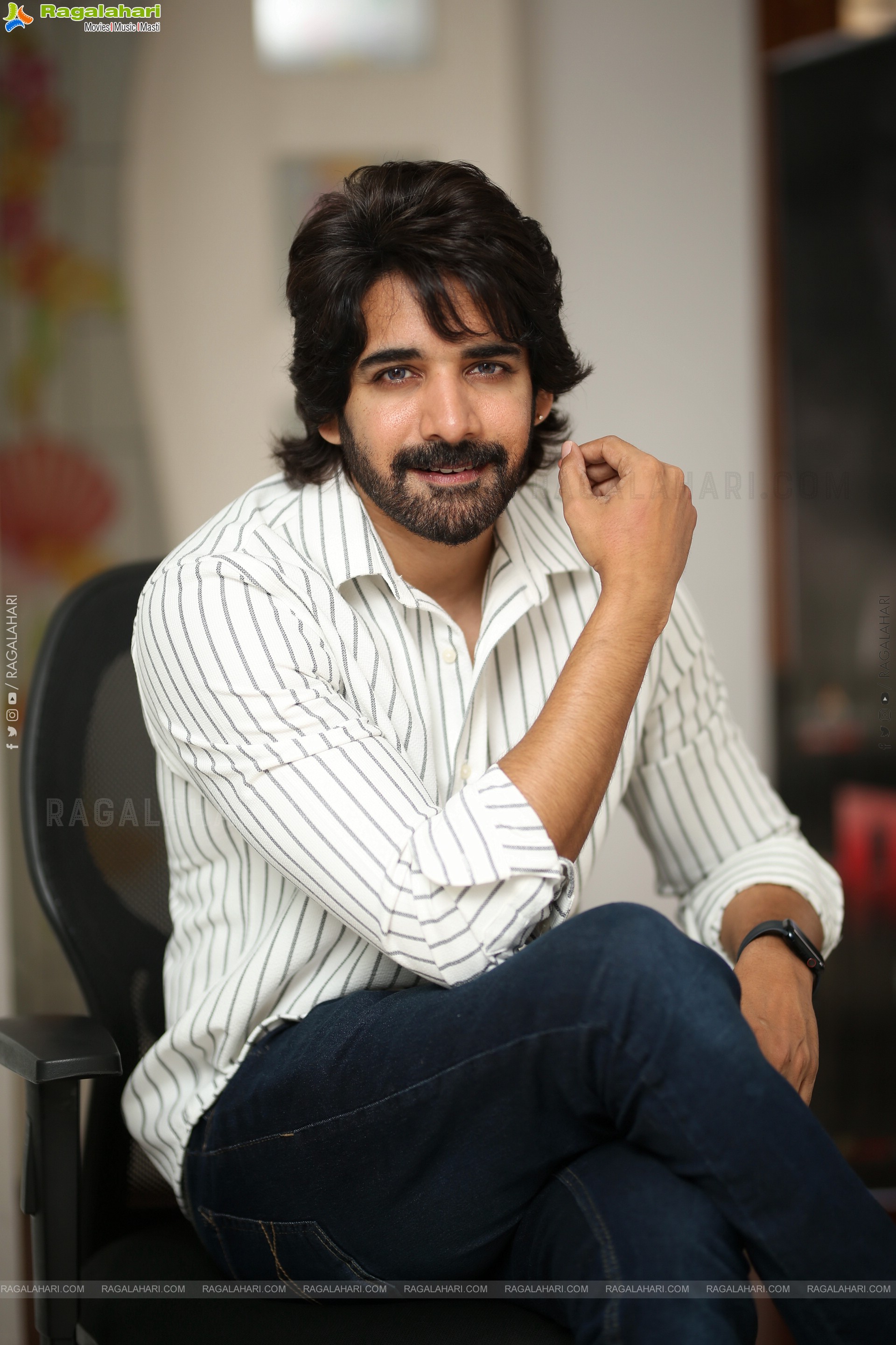 Sushanth at Ravanasura Interview,HD Gallery