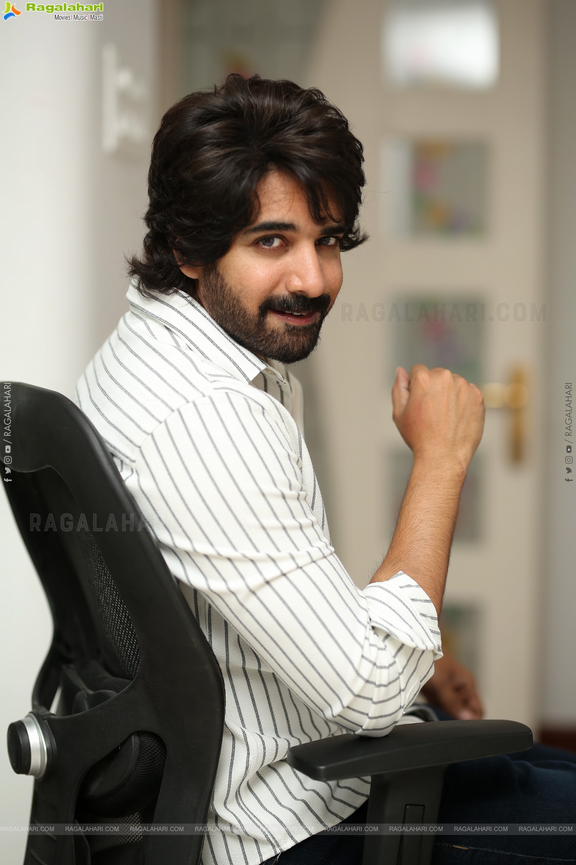 Sushanth at Ravanasura Interview,HD Gallery