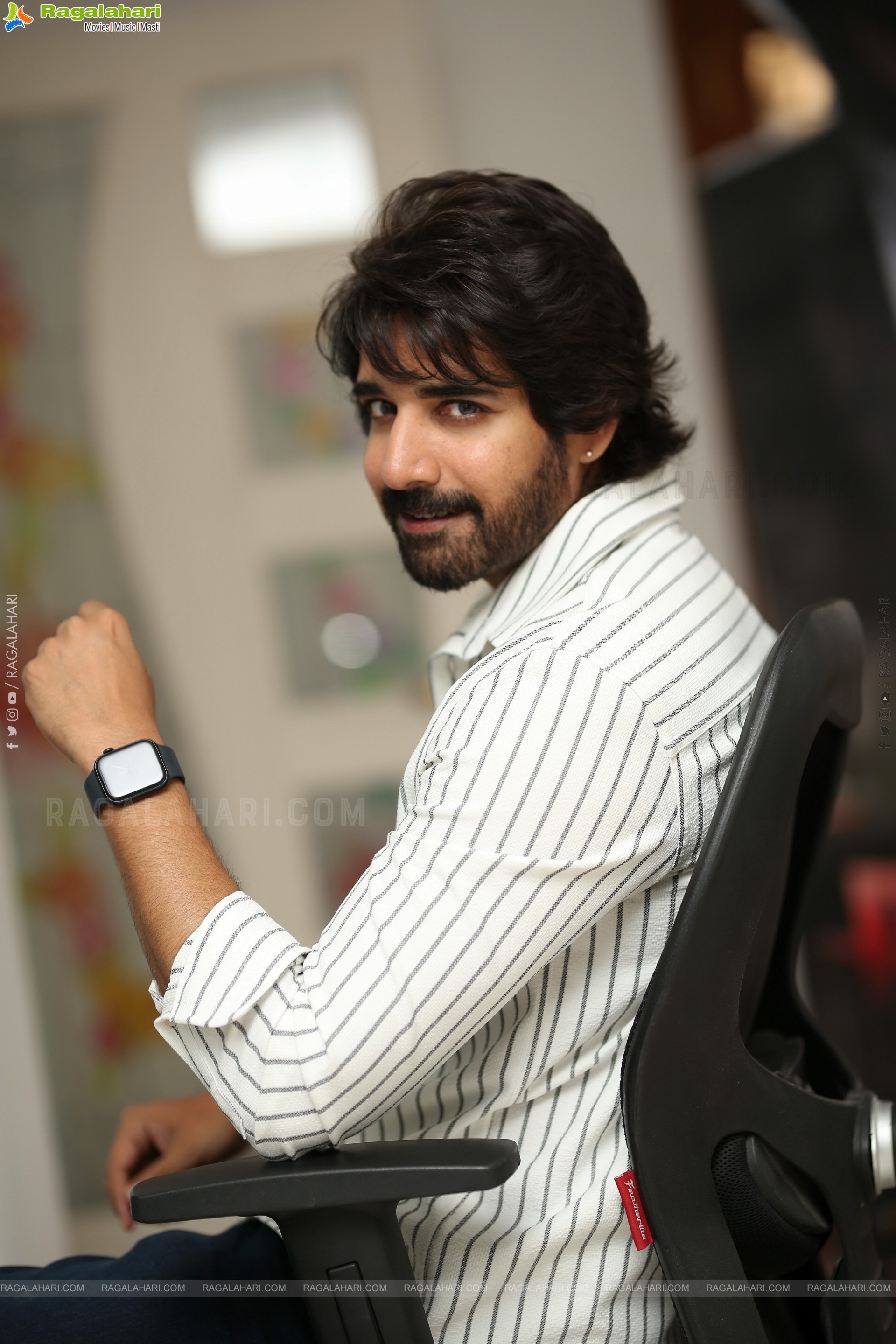 Sushanth at Ravanasura Interview,HD Gallery