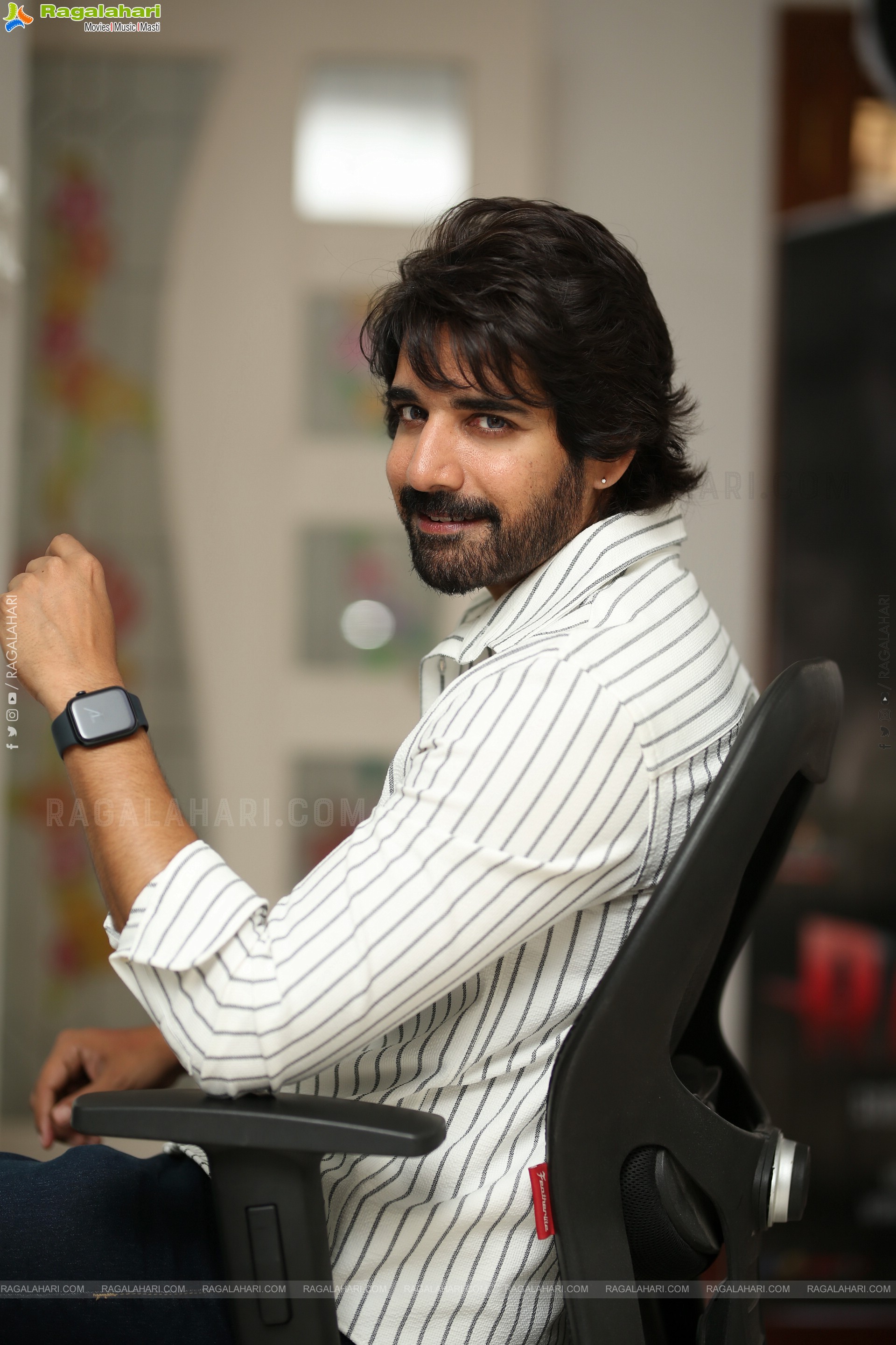 Sushanth at Ravanasura Interview,HD Gallery