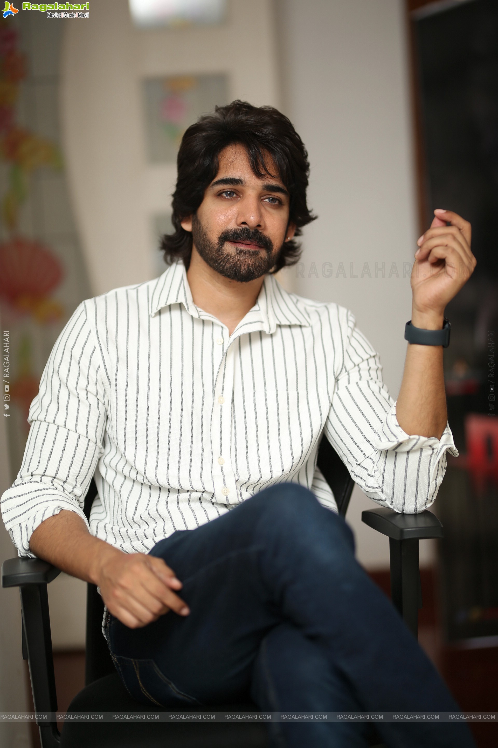 Sushanth at Ravanasura Interview,HD Gallery