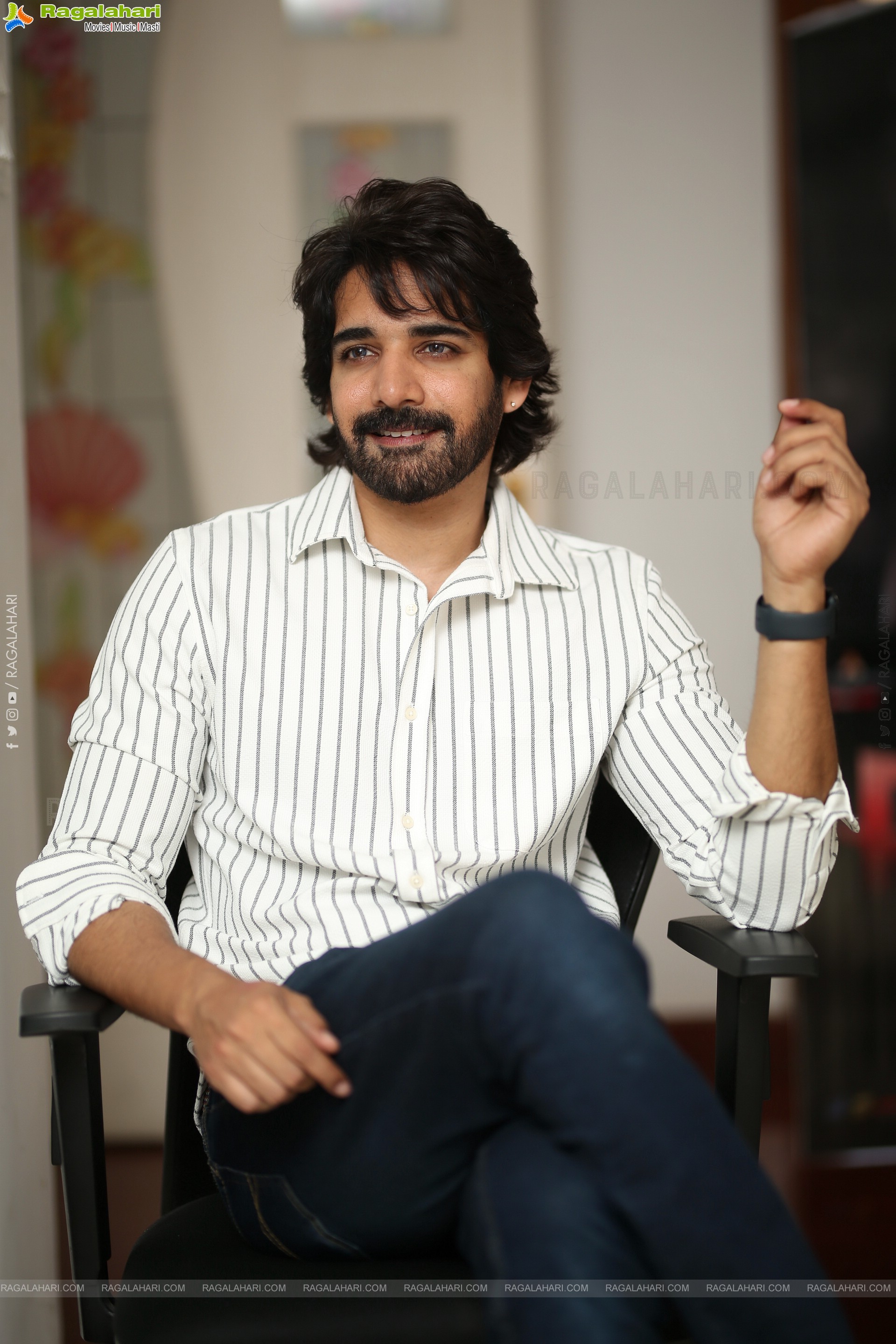 Sushanth at Ravanasura Interview,HD Gallery