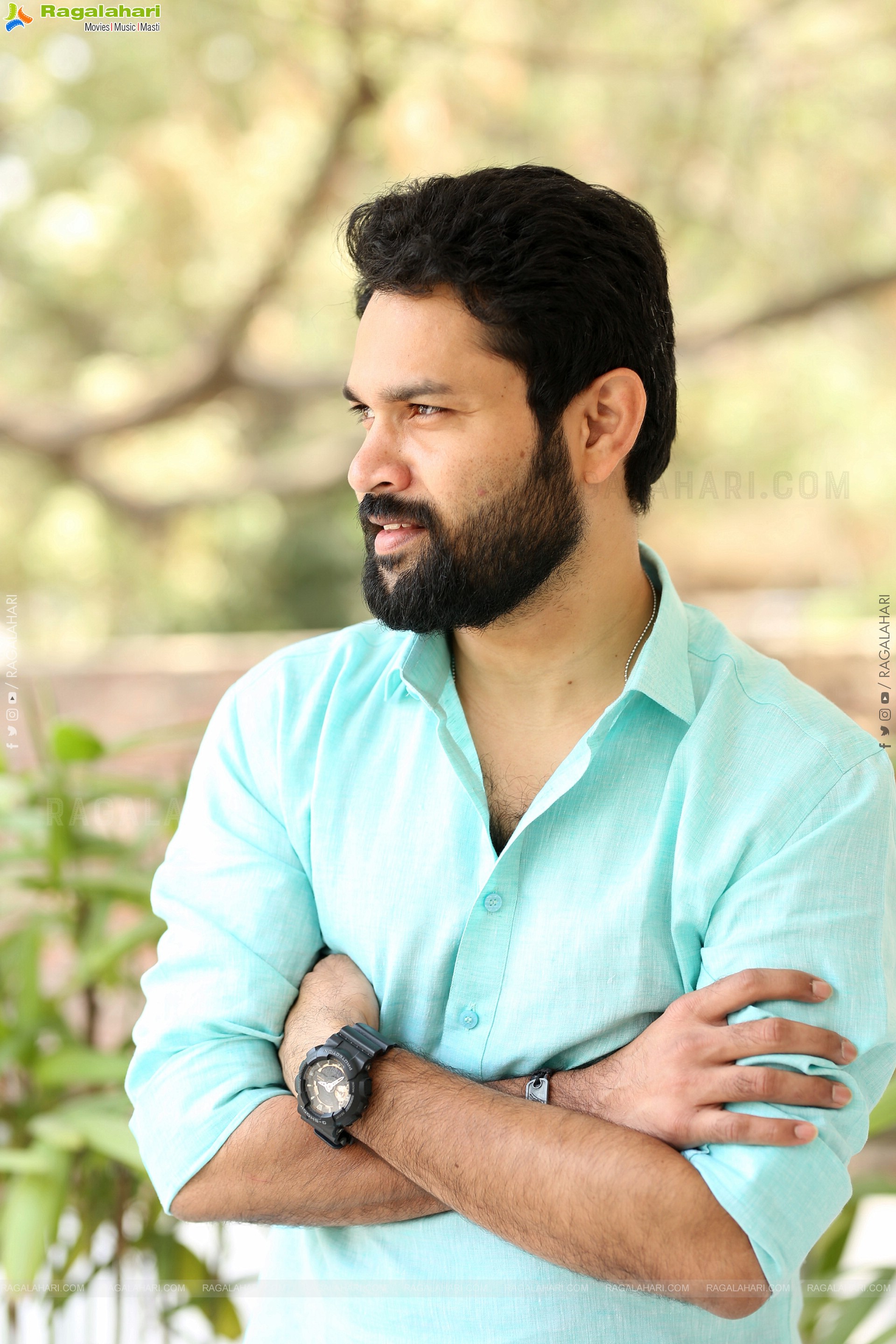 Hero Harshiv Karthik at Bahumukham Interview, HD Gallery