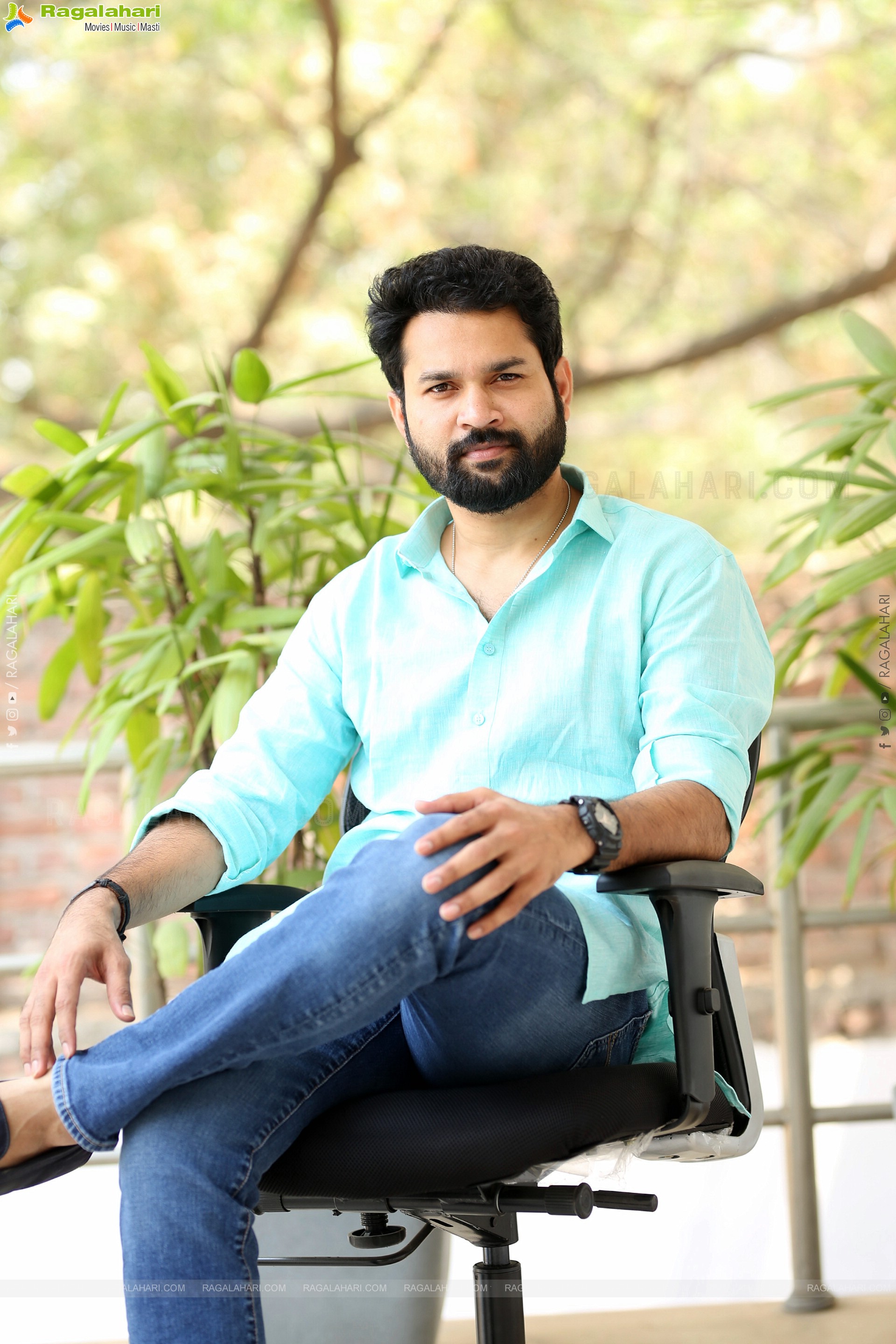 Hero Harshiv Karthik at Bahumukham Interview, HD Gallery