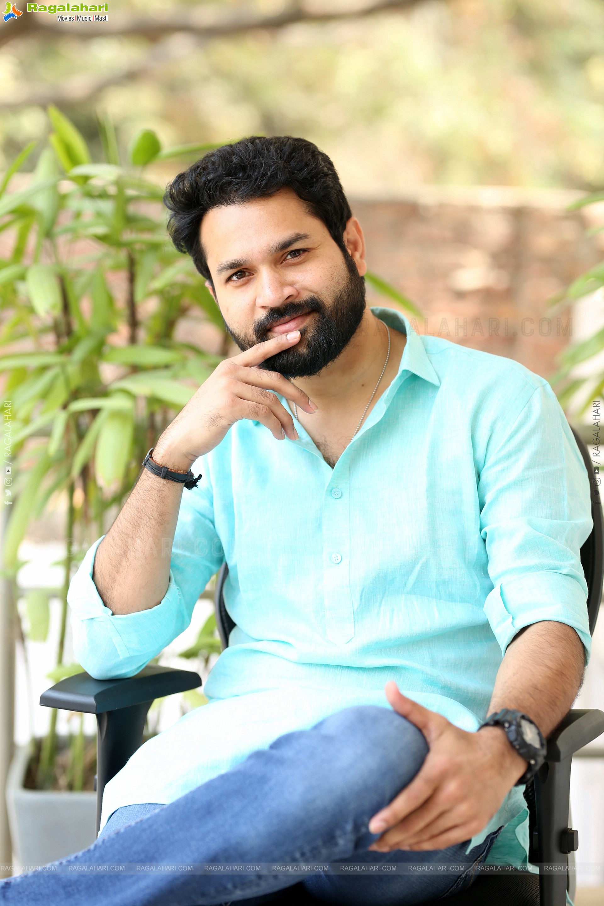 Hero Harshiv Karthik at Bahumukham Interview, HD Gallery