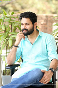 Hero Harshiv Karthik at Bahumukham Interview, HD Gallery