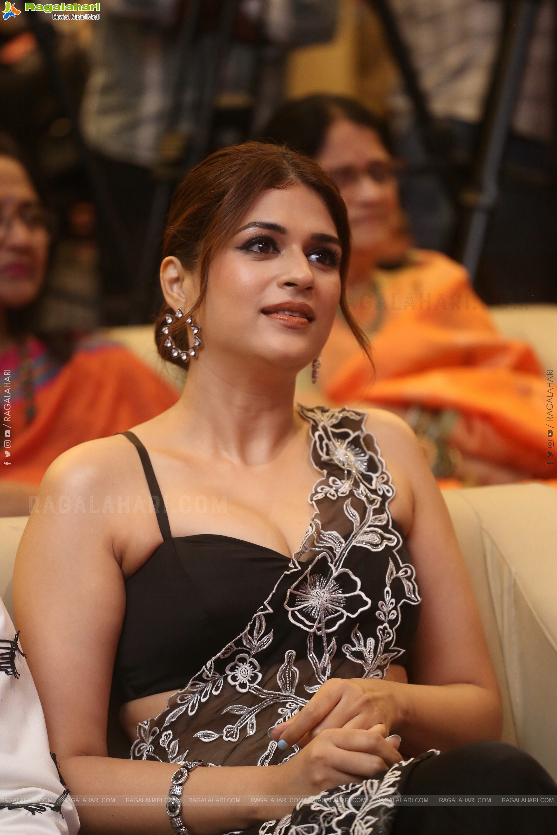 Shraddha Das at Paarijatha Parvam Movie Pre Release event, HD Gallery