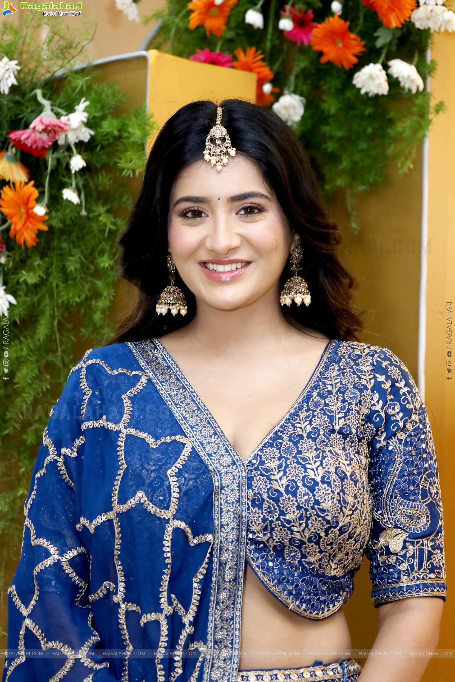 Rashi Singh in Blue Designer Lehenga Choli, HD Photo Gallery