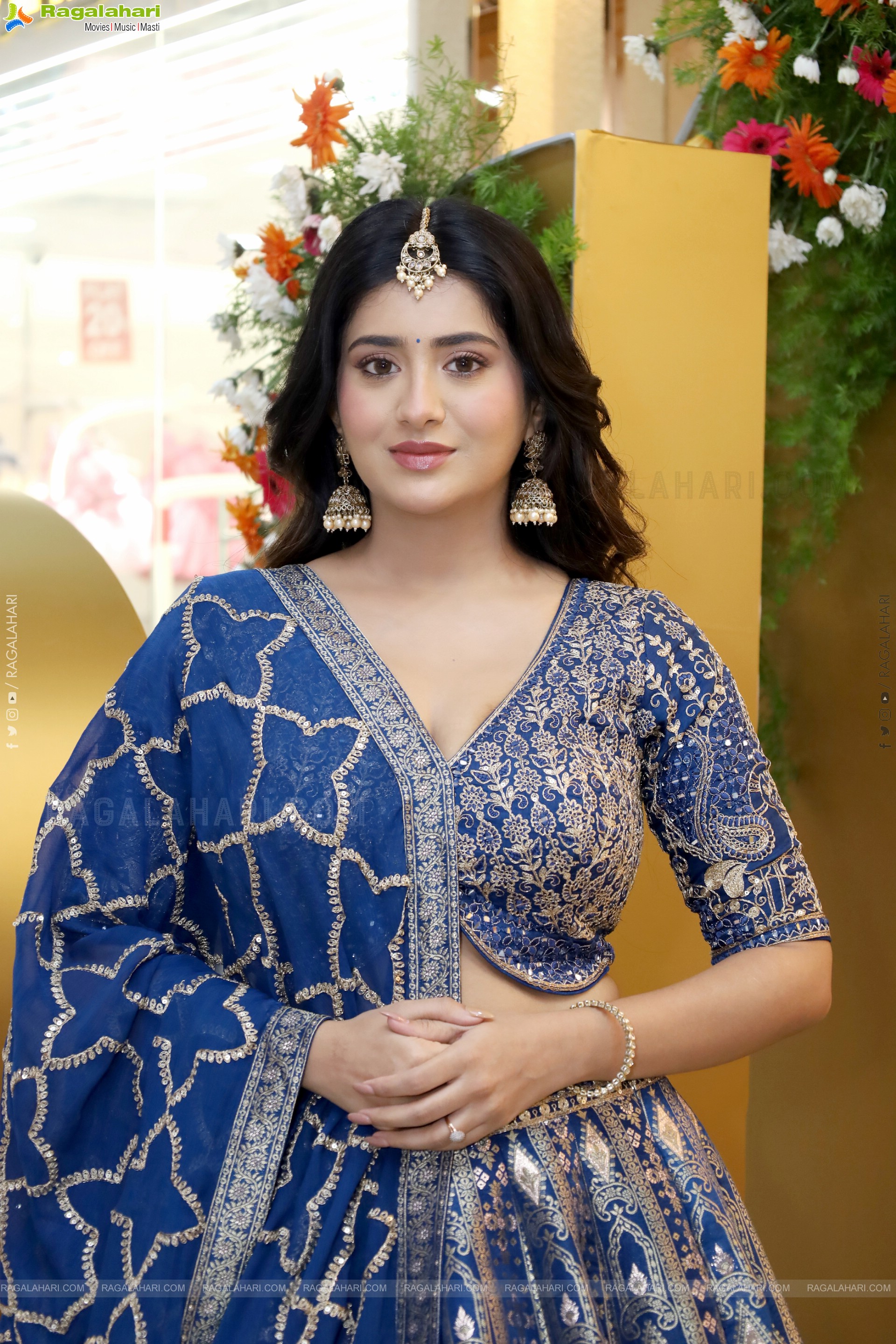 Rashi Singh in Blue Designer Lehenga Choli, HD Photo Gallery