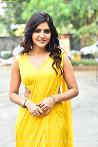 Athulya Ravi stills in Yellow Saree, HD Gallery