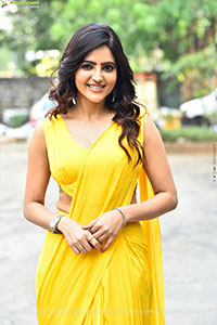 Athulya Ravi stills in Yellow Saree, HD Gallery