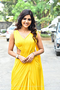 Athulya Ravi stills in Yellow Saree, HD Gallery