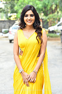 Athulya Ravi stills in Yellow Saree, HD Gallery