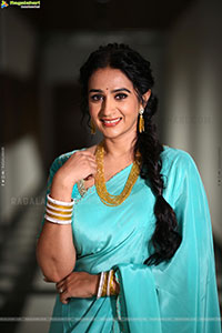 Laya stills at Vadhala Teaser Launch Event