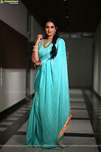 Laya stills at Vadhala Teaser Launch Event