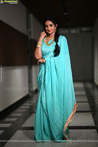 Laya stills at Vadhala Teaser Launch Event