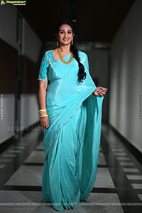 Laya stills at Vadhala Teaser Launch Event