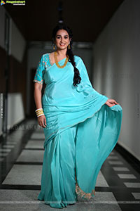 Laya stills at Vadhala Teaser Launch Event