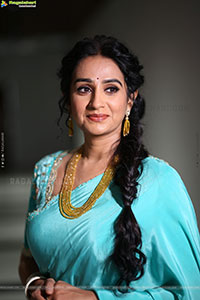 Laya stills at Vadhala Teaser Launch Event