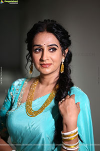 Laya stills at Vadhala Teaser Launch Event